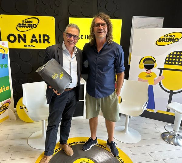 Negli studi di Radio Bruno Brescia con il Prof. Fabrizio Pregliasco