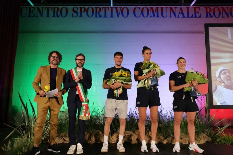 Una serata stupenda alla festa con gli Ori Olimpici