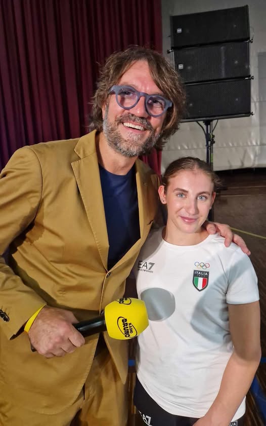 Insieme ad Angela Andreoli, medaglia d’Argento Giochi Olimpici