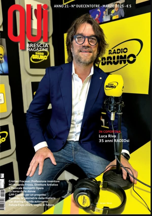 Sulla rivista Qui Brescia un’intervista ai miei 35 anni di RADIO!!!