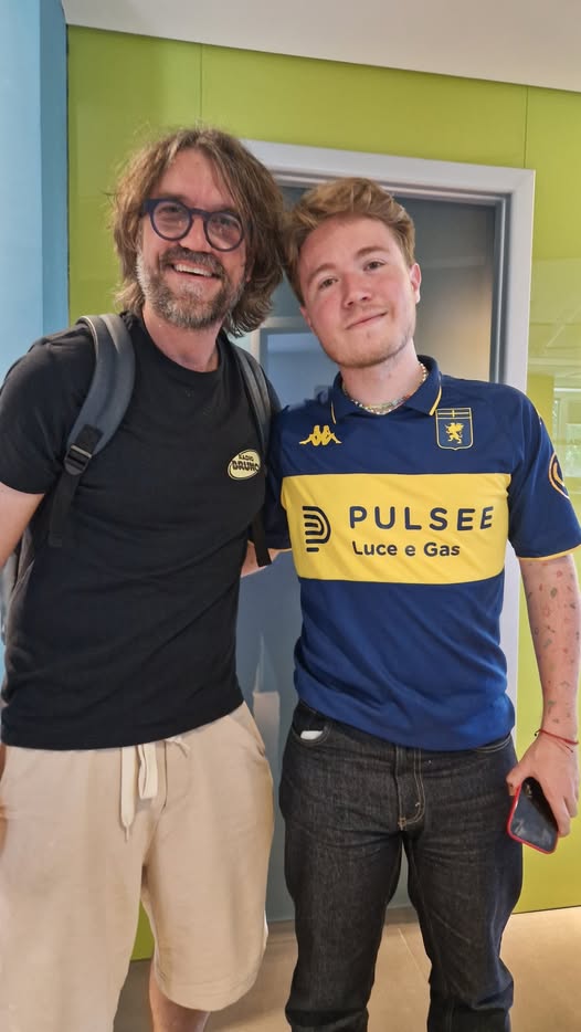 Con Alfa negli Studi di Radio Bruno
